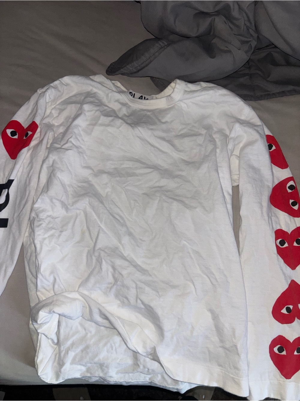 CDG Play Hearts Long Sleeve Medium